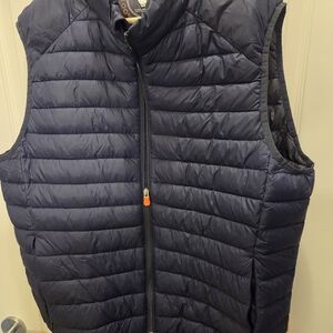 SAVE THE DUCK Men's Navy Puffer Vest